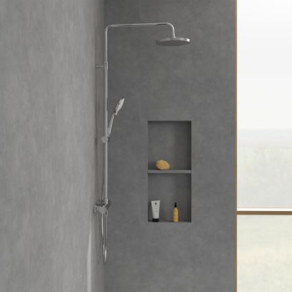 Villeroy & Boch TVS10900200061 - Brusesæt med UNIVERSAL-armatur, poleret krom