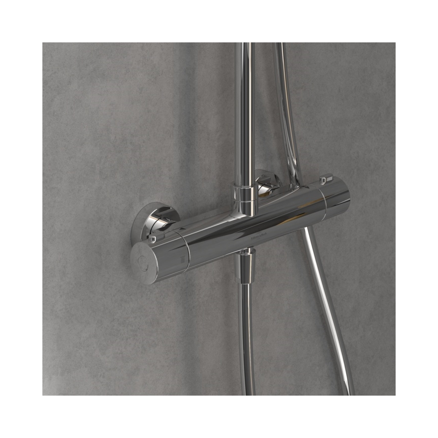 Villeroy & Boch TVS10900200061 - Brusesæt med UNIVERSAL-armatur, poleret krom