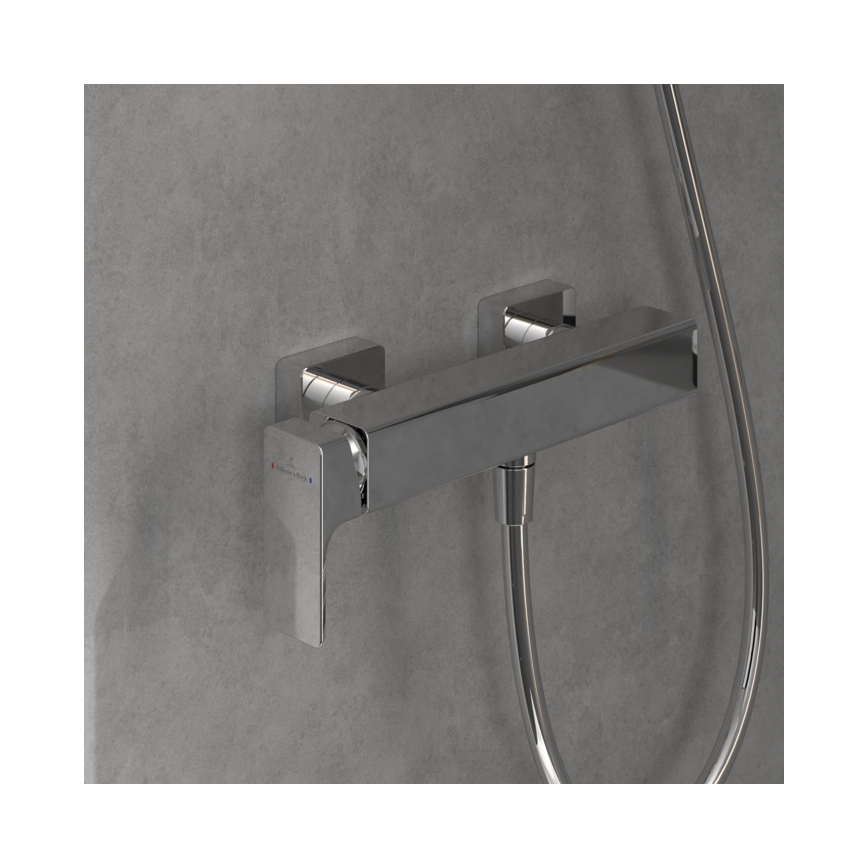 Villeroy & Boch TVS11200100061 - Brusebatteri SUBWAY 3.0 poleret krom