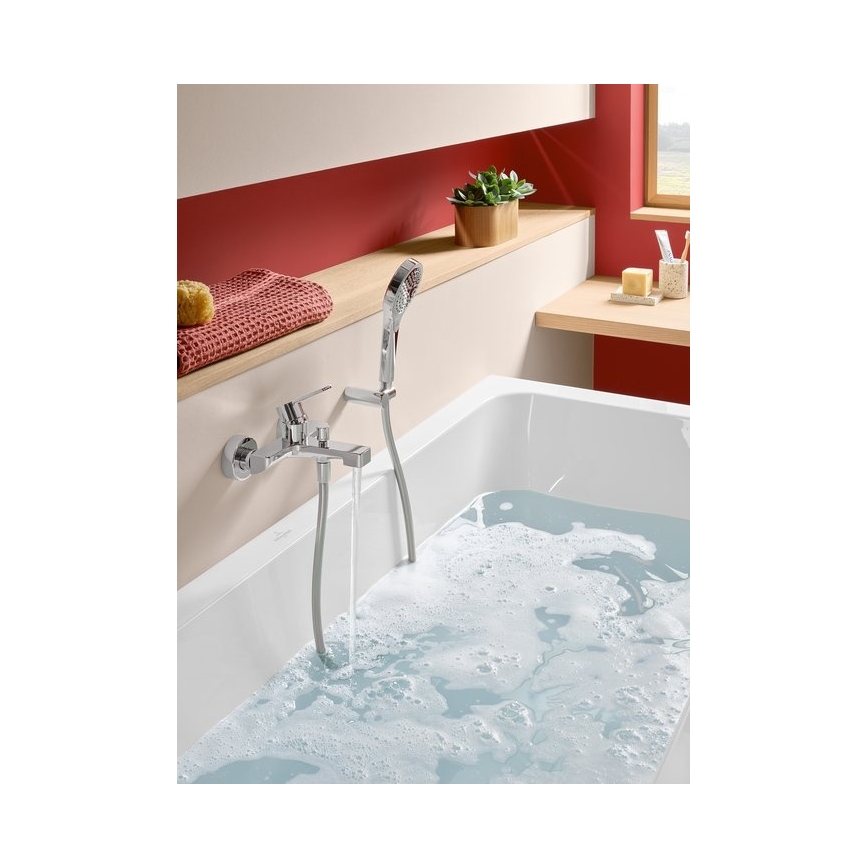 Villeroy & Boch TVT10300200061 - ARCHITECTURA badekarbatteri, poleret krom