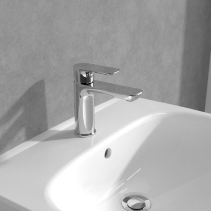 Villeroy & Boch TVW10400300161 - Håndvaskarmatur O.NOVO 15,5 cm poleret krom
