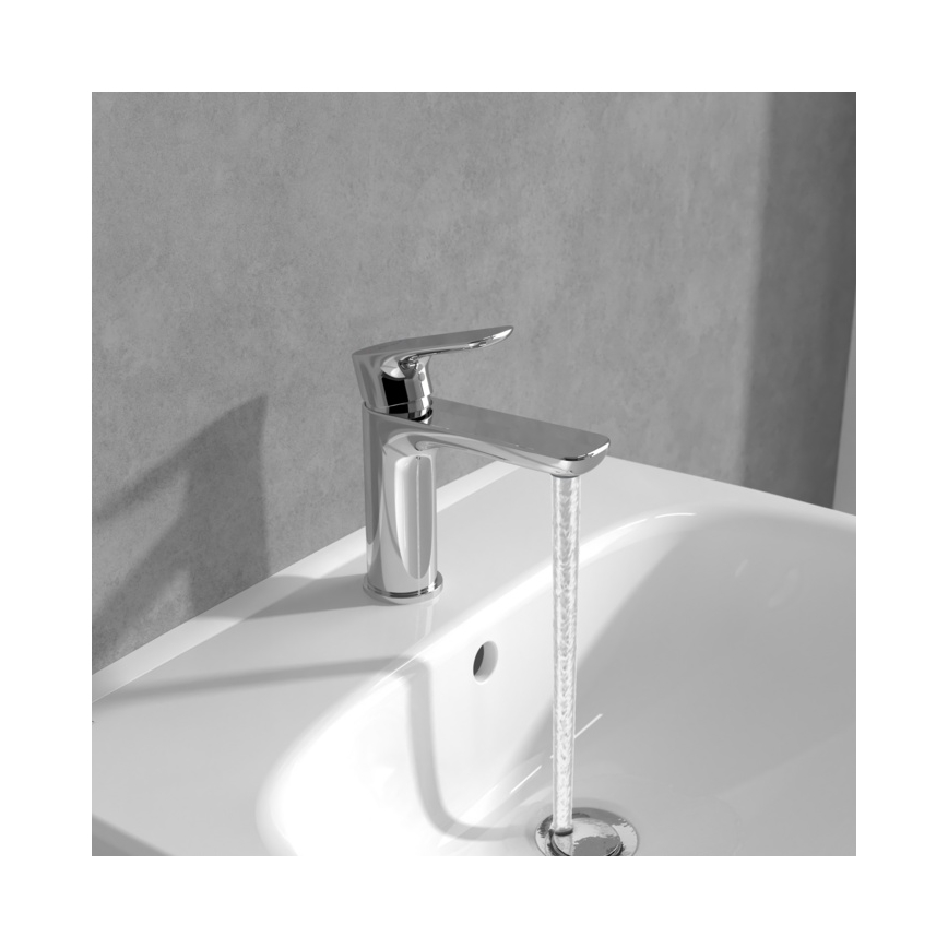 Villeroy & Boch TVW10400300161 - Håndvaskarmatur O.NOVO 15,5 cm poleret krom