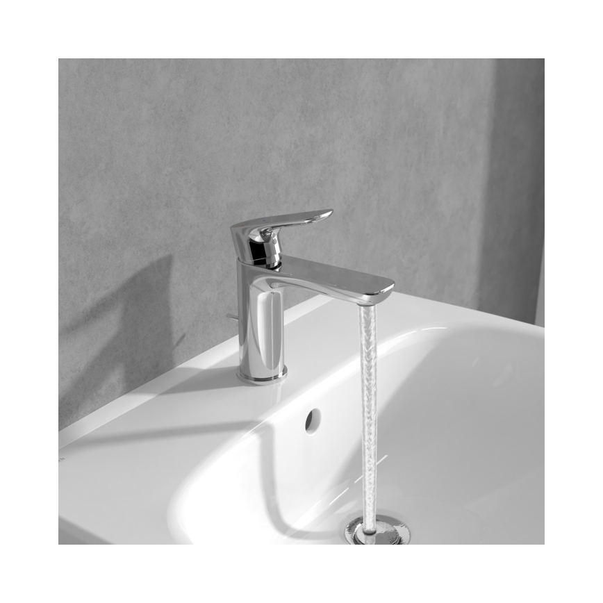 Villeroy & Boch TVW10400400161 - Håndvaskarmatur O.NOVO 15,5 cm poleret krom
