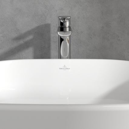 Villeroy & Boch TVW10410511061 - Håndvaskarmatur + bundventil O.NOVO 29,5 cm blank krom