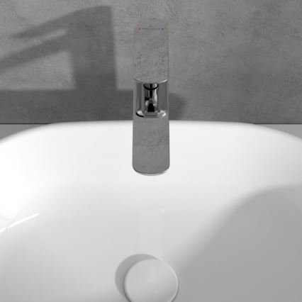 Villeroy & Boch TVW10410511061 - Håndvaskarmatur + bundventil O.NOVO 29,5 cm blank krom
