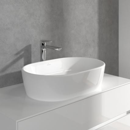 Villeroy & Boch TVW10410511061 - Håndvaskarmatur + bundventil O.NOVO 29,5 cm blank krom