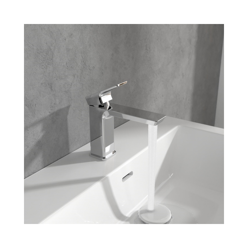 Villeroy & Boch TVW11200300061 - Håndvaskarmatur SUBWAY 15,5 cm blank krom