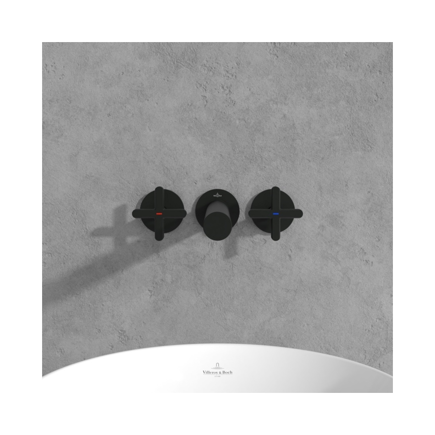 Villeroy & Boch TVZ106012000K5 - Håndvaskarmatur LOOP&FRIENDS mat sort