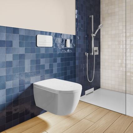 Villeroy & Boch V0E100R1 - Vægmonteret bidet med SoftClose-sæde VICLEAN keramik/hvid +fjernbetjening
