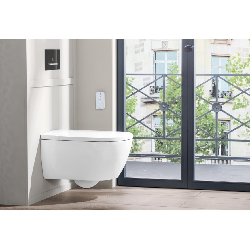 Villeroy & Boch V0E100R1 - Vægmonteret bidet med SoftClose-sæde VICLEAN keramik/hvid +fjernbetjening