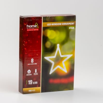 Vinduesdekoration 8xLED/3xAA