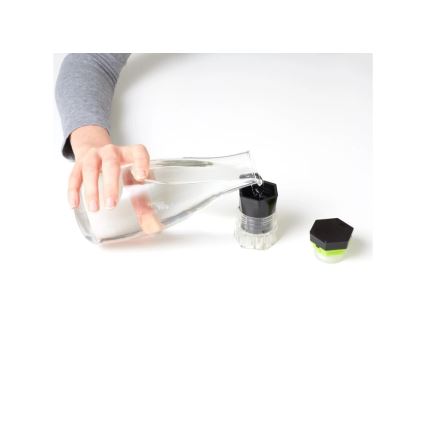 Vitility - 5-i-1 pillebeholder og pilleskærer, sort