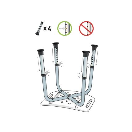 Vitility - Brusestol 53x49,5 cm hvid