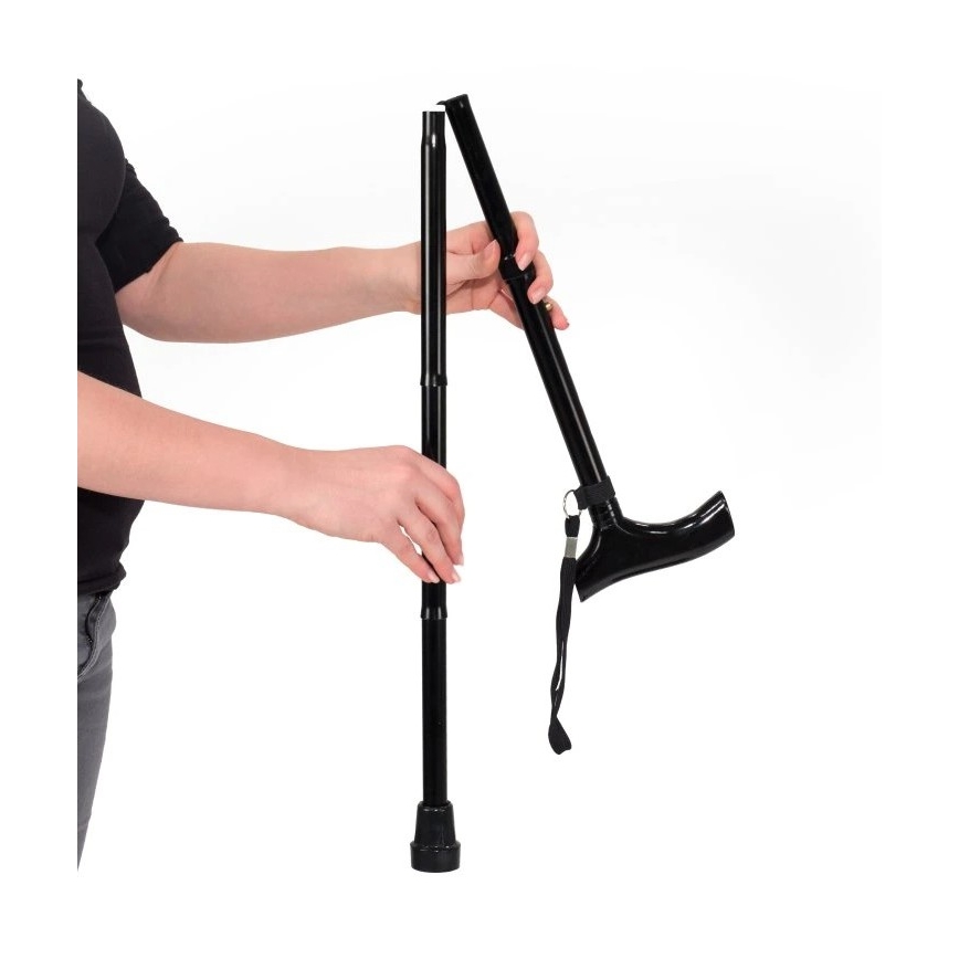 Vitility - Sammenklappelig gåstok, sort