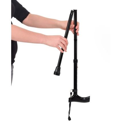 Vitility - Sammenklappelig gåstok, sort