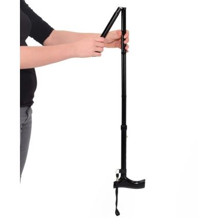 Vitility - Sammenklappelig gåstok, sort