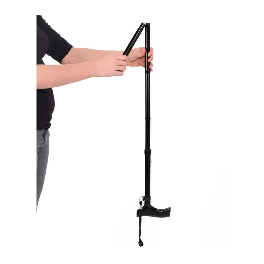 Vitility - Sammenklappelig gåstok, sort