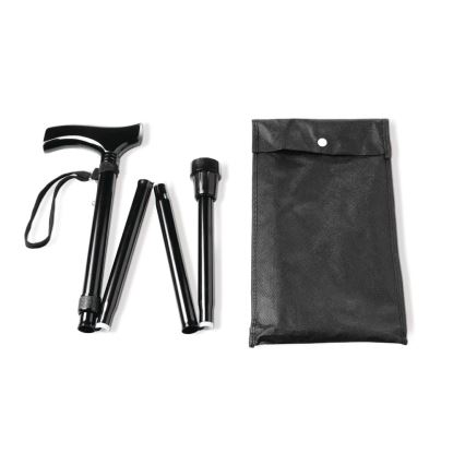 Vitility - Sammenklappelig gåstok, sort