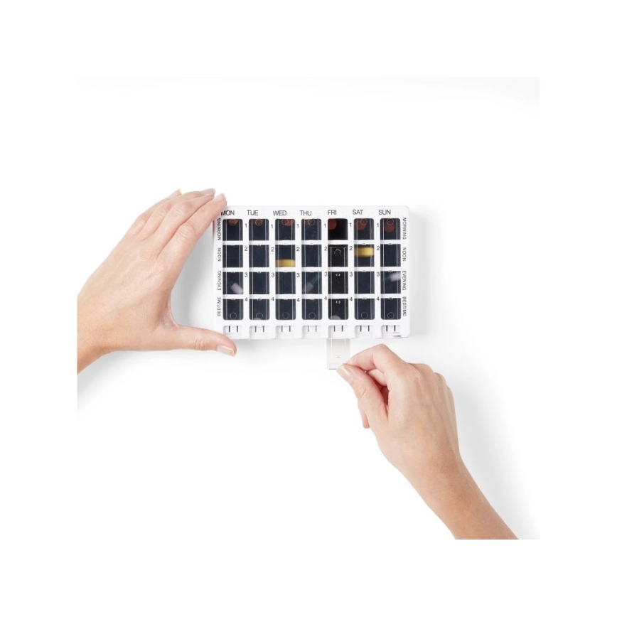 Vitility - Ugentlig pilleæske hvid/sort