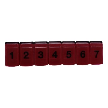 Vitility - Ugentlig pilleæske rød