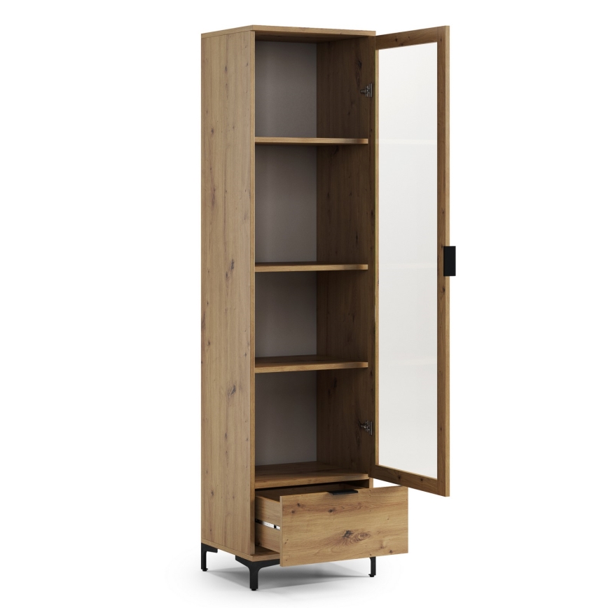 Vitrineskab LORA i artisan eg