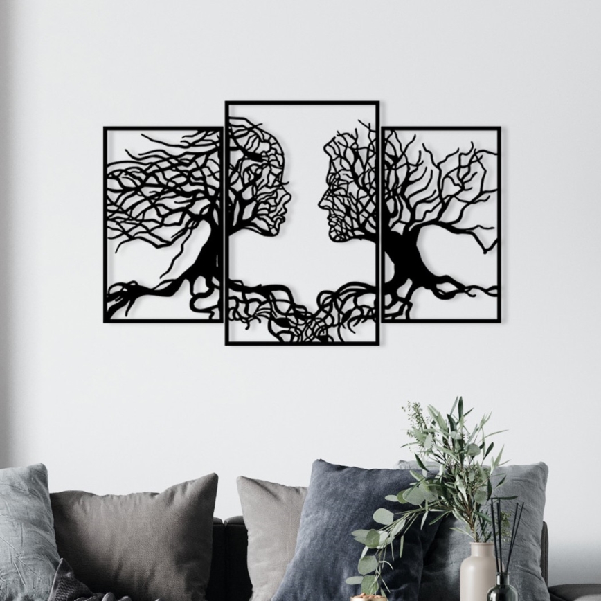 Vægdekoration 116x71 cm Livets Træ metal