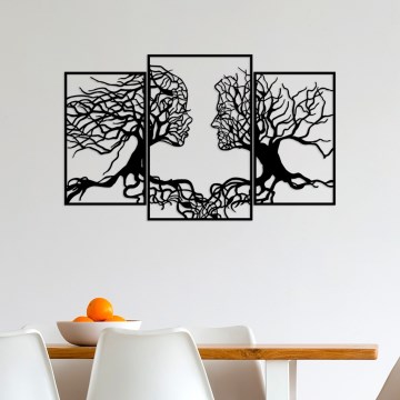 Vægdekoration 116x71 cm Livets Træ metal