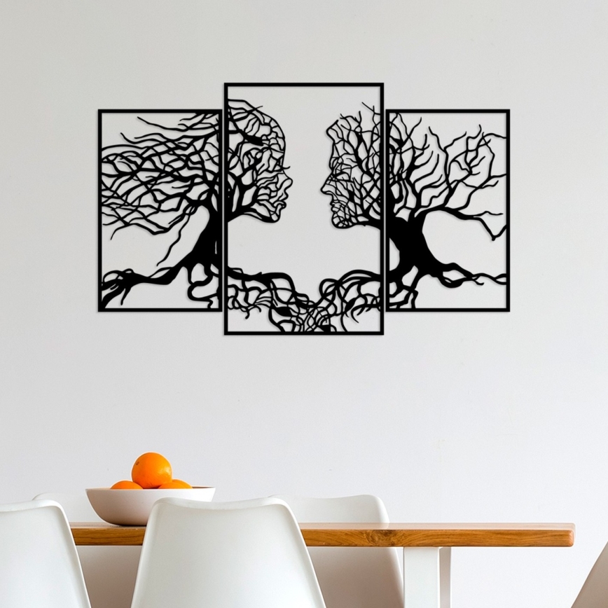Vægdekoration 116x71 cm Livets Træ metal