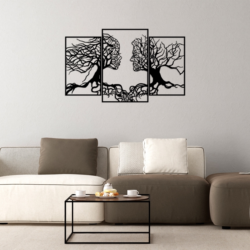 Vægdekoration 116x71 cm Livets Træ metal