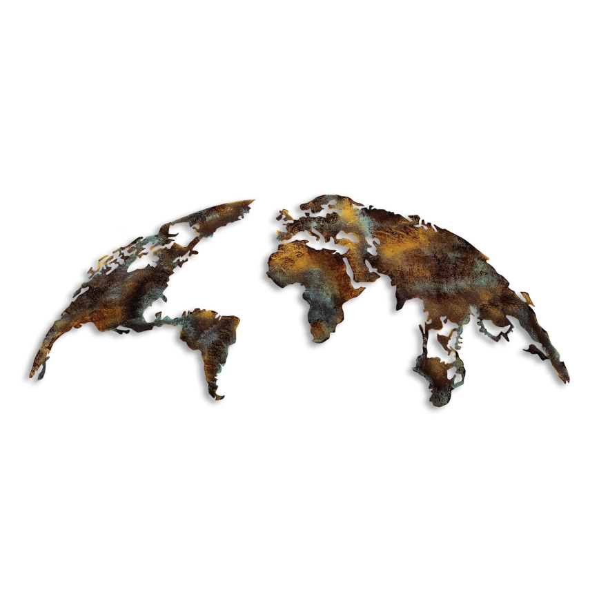 Vægdekoration 2 stk. 150x59 cm planet metal
