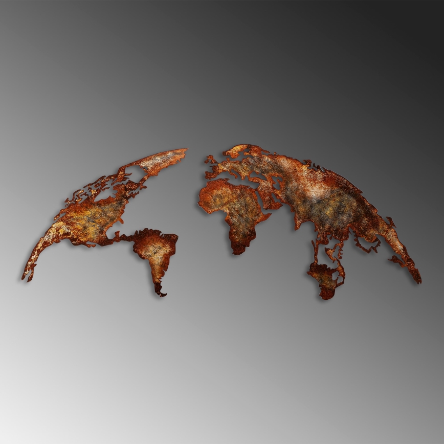 Vægdekoration 2 stk. 150x59 planet metal