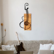 Vægdekoration 39x93 cm guitar