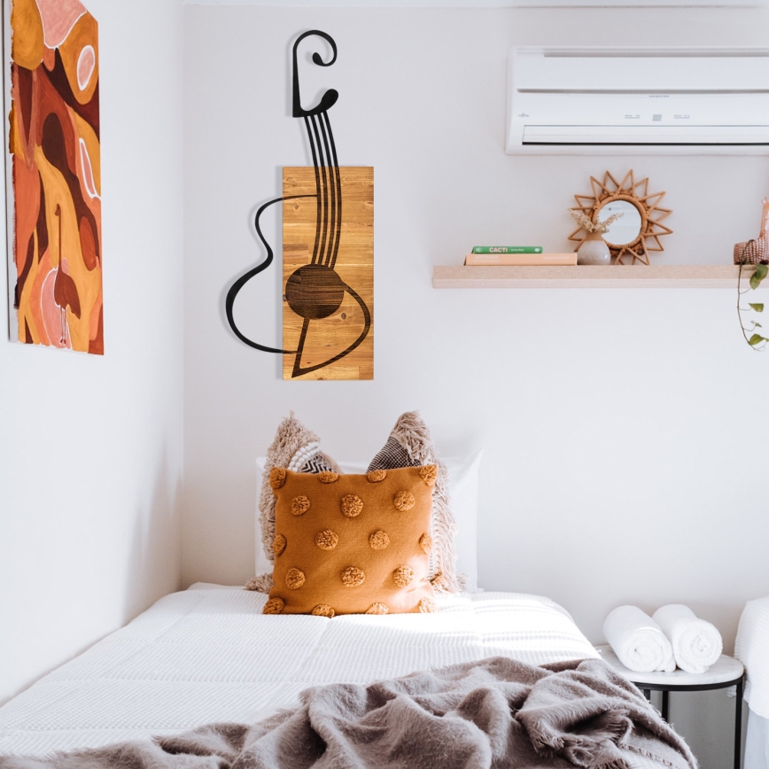Vægdekoration 39x93 cm guitar