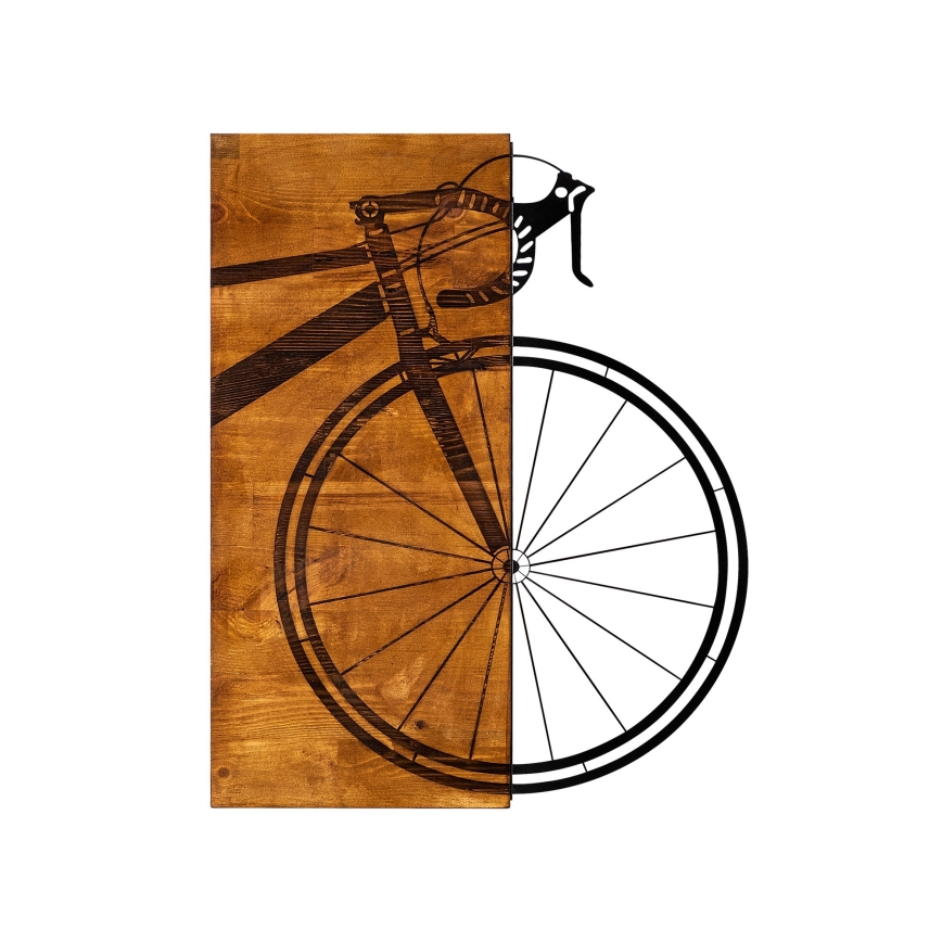 Vægdekoration 45x58 cm bike træ/metal