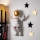 Vægdekoration 47x35 cm astronaut guldfarvet