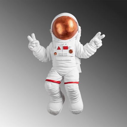 Vægdekoration 47x35 cm astronaut kobber