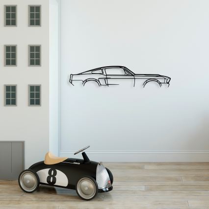 Vægdekoration 70x15 cm car metal