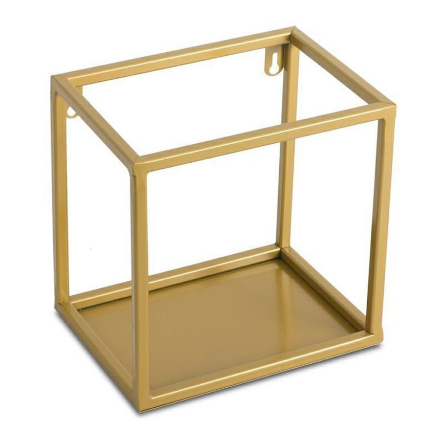 Væghylde 20x20 cm i guld