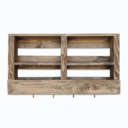 Væghylde 38x70 cm grantræ