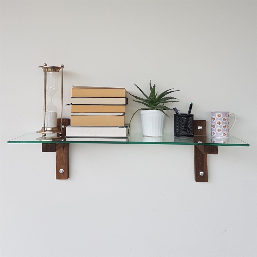 Væghylde 85x25 cm fyrretræ/klar