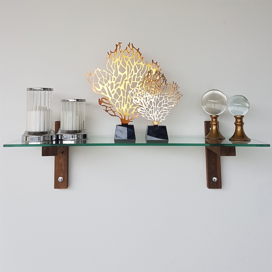 Væghylde 85x25 cm fyrretræ/klar