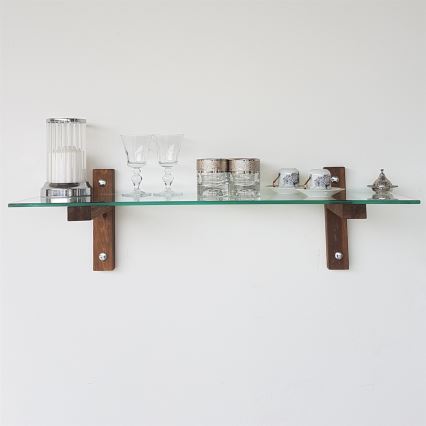 Væghylde 85x25 cm fyrretræ/klar