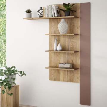 Væghylde INAR, egetræ/brun