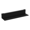 Væghylde med LED-lys SHELF 10x60 cm sort