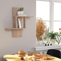 Væghylde MILL 70x64 cm beige