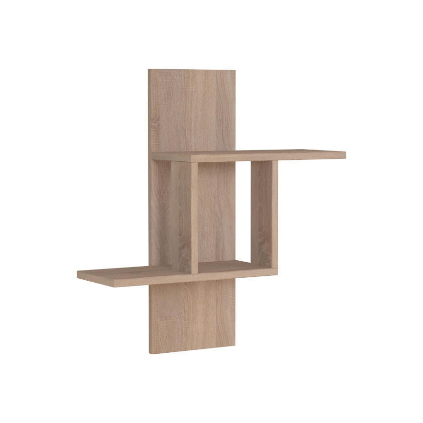 Væghylde MILL 70x64 cm beige