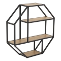 Væghylde SARON 77x77 cm eg/sort