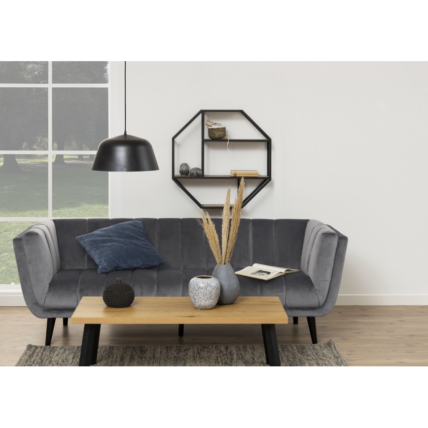 Væghylde SARON 77x77 cm eg/sort
