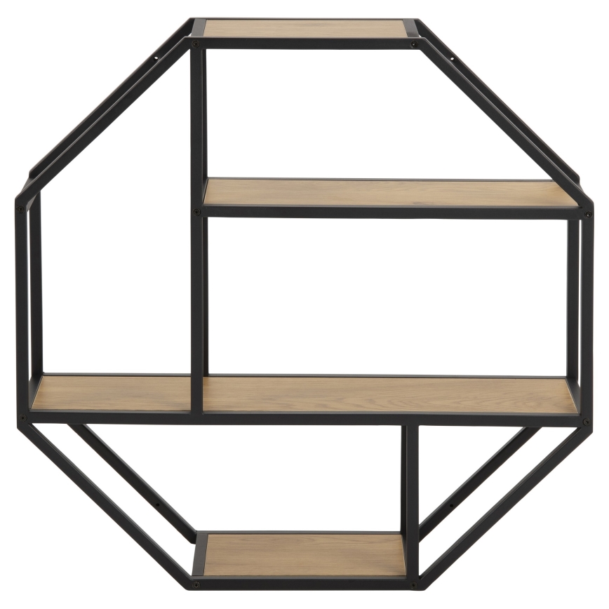 Væghylde SARON 77x77 cm eg/sort