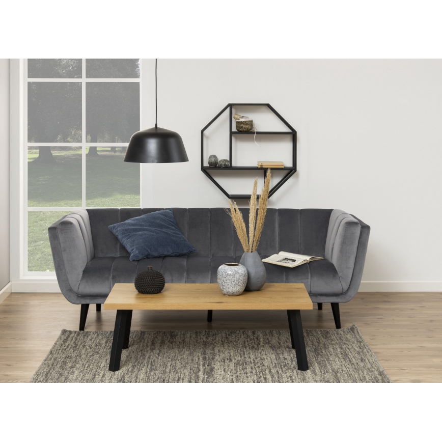 Væghylde SARON 77x77 cm sort